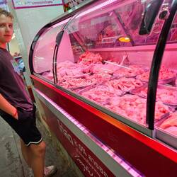 The level of hygiene at Thai markets blew us away, after months of seeing meat sold very informally