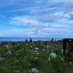 It seems anything goes in the cemetery, no rules or regulations here.