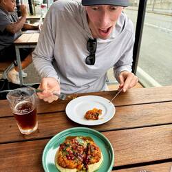 Another delicious dinner! This was our roasted cauliflower appetizer