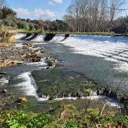 Unsere Wanderung u.a. zum "Wasserfall" am Rio Nabao