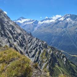 ....und der Mount Aspiring Bergkette auf der anderen Seite