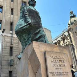 Our guide said he's never ever seen flowers laid here