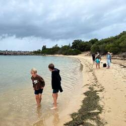 Badning ved Grannie's Pool
