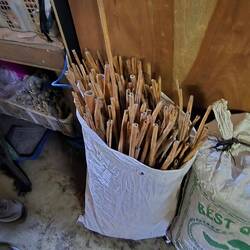 Cinnamon sticks, about 2½ ft each.
