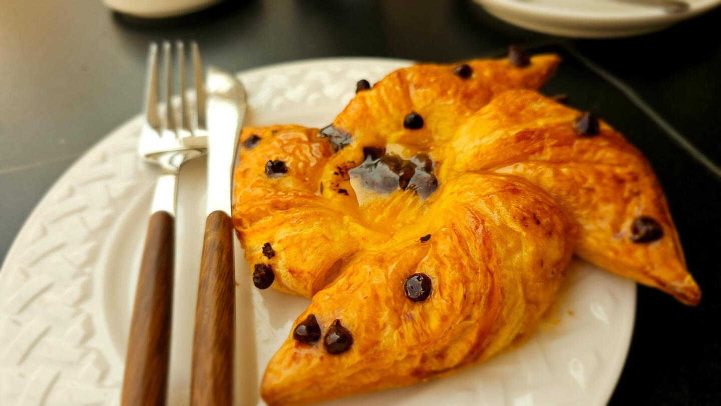 Frühstücksstern mit Besteck. Wieso?