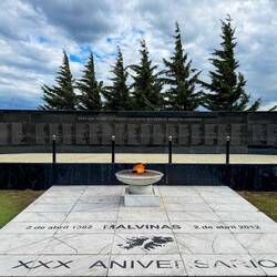 Memorial installed for the 30th anniversary of the Falklands War — Ushuaia, Argentina.