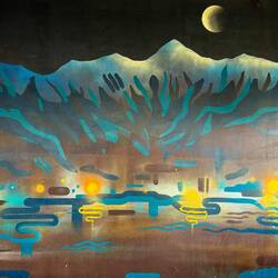 Mural at Club 1210 ... where we will be dropping off our bags on embarkation day — Ushuaia.