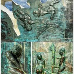 Detail from the Falkland Islands (Islas Malvinas) Memorial — Ushuaia, Argentina.