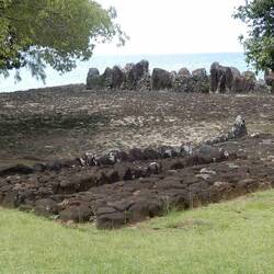This is the remains of one of the temples (destroyed by missionaries)