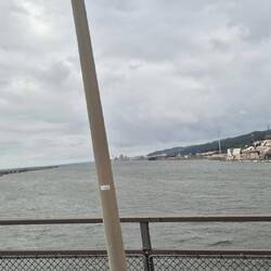 Rio Tejo, der längste Fluß auf der iberischen Halbinsel, mündet im Atlantik