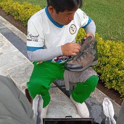 Schuhe putzen muss auch mal sein