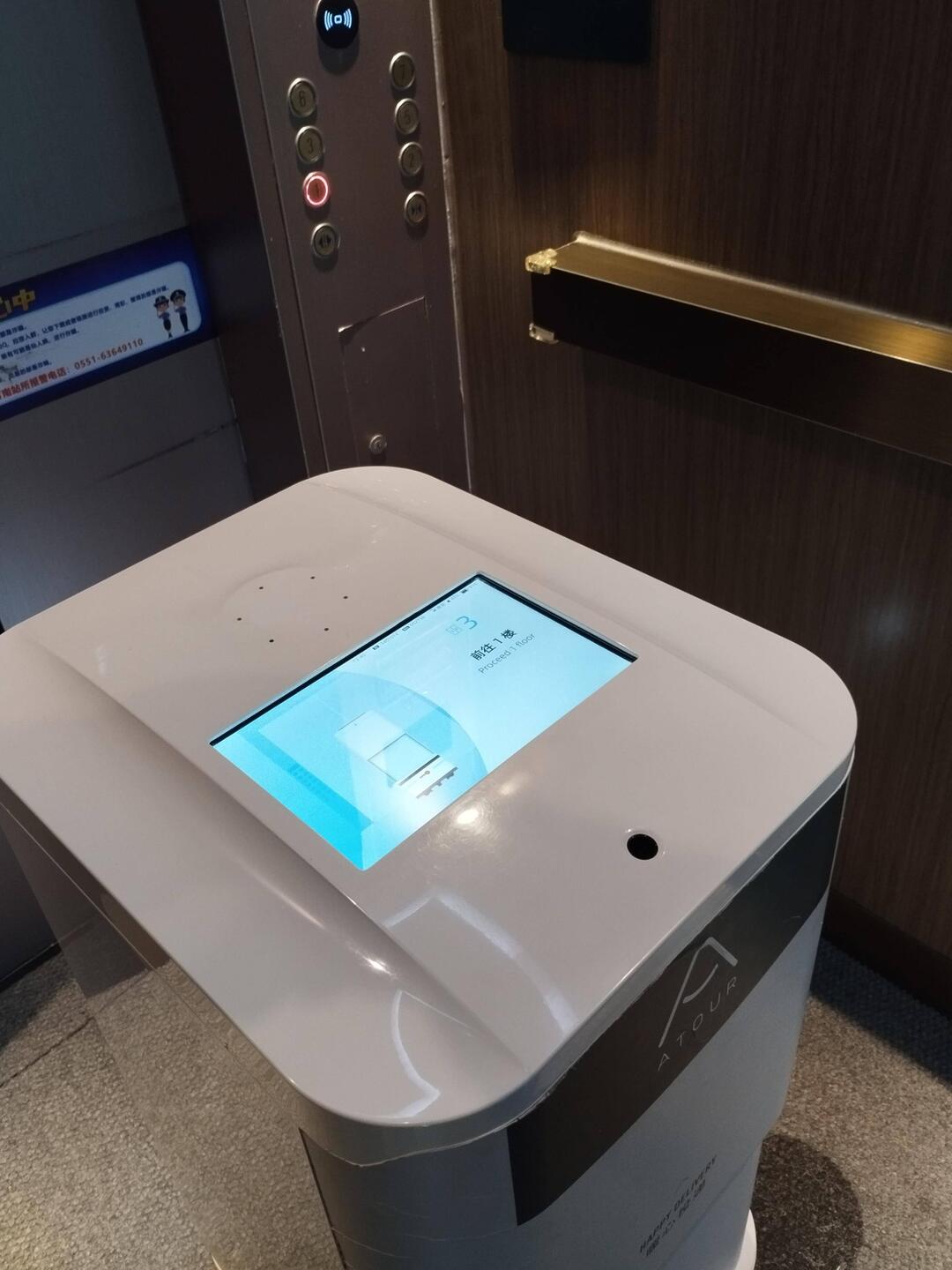 Strange companion in the elevator