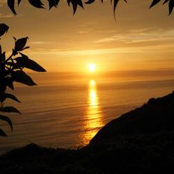 Sonnenuntergang am Pazifik. Lima ist die einzige Hauptstadt Südamerikas, die am Meer liegt.