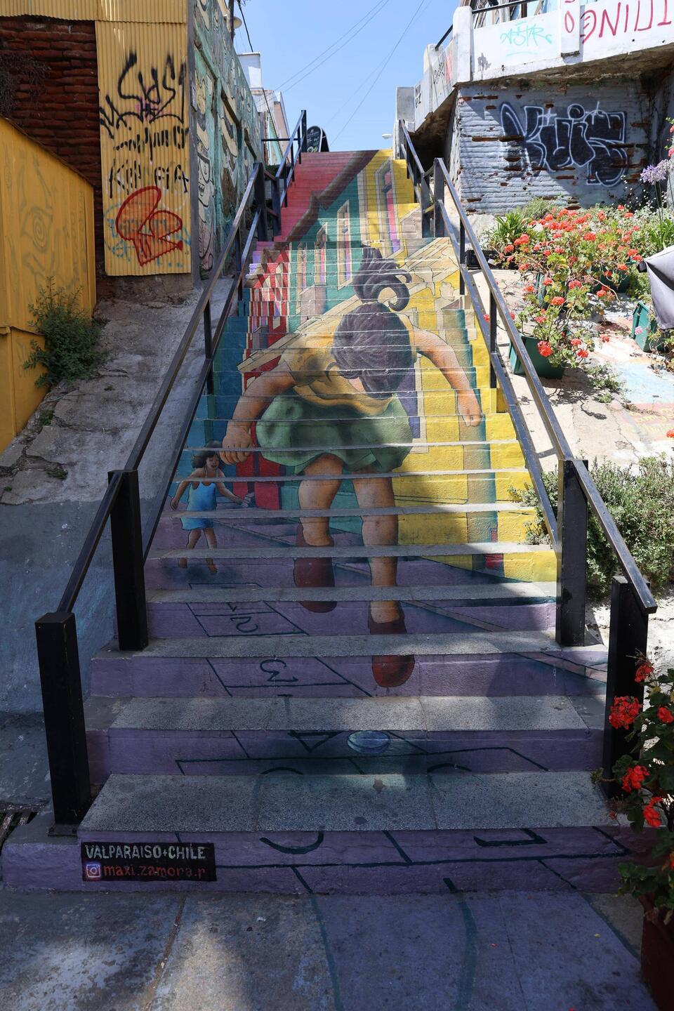 Walking down the stairs I didn't see any of this.