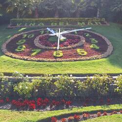 Floral clock in Vina del Mar.