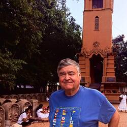 Paul near the bell tower