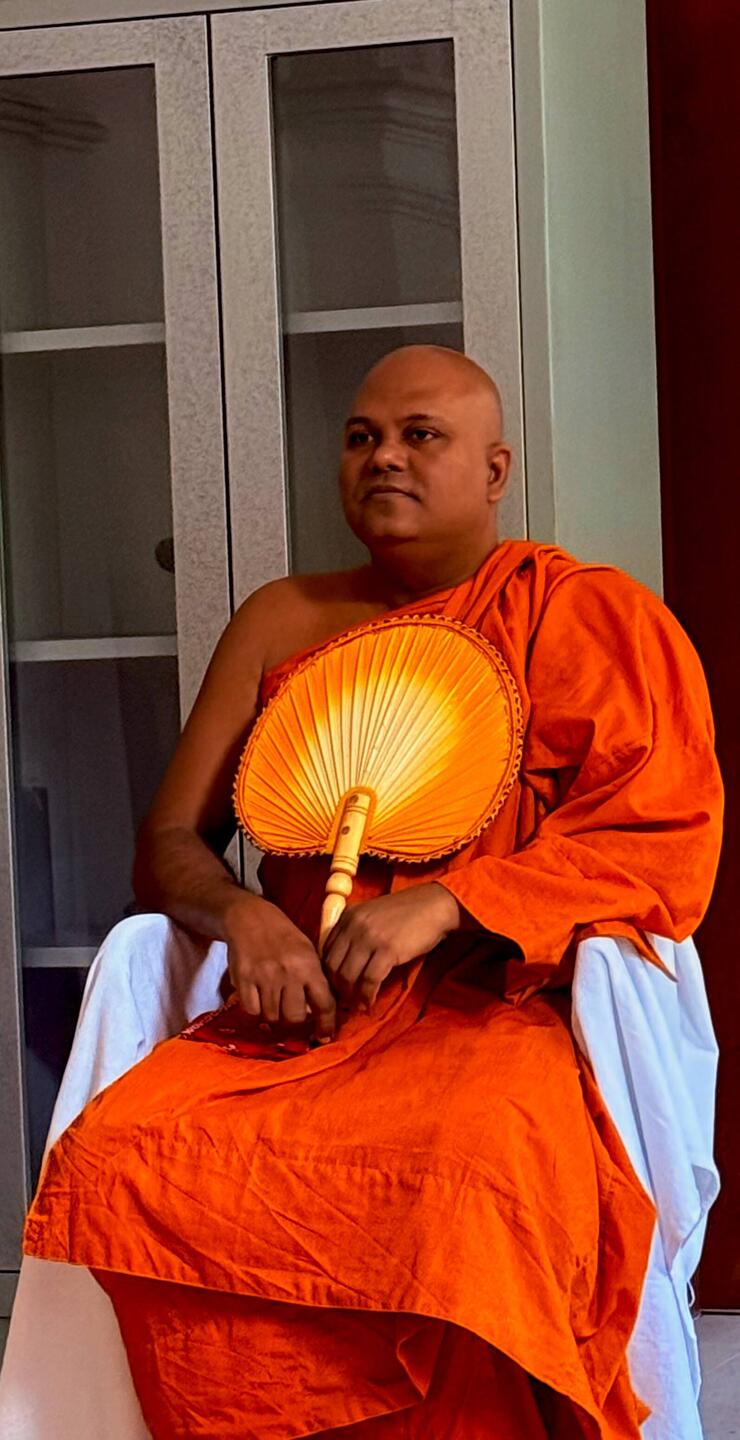 Our very own monk, who explained Buddism to us