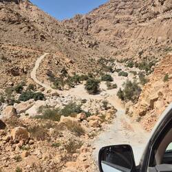 Das Flussbett war unser Schlafplatz in der letzten Nacht.