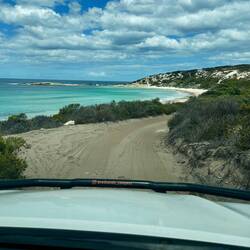 Fahrt zum Trevor-Strand