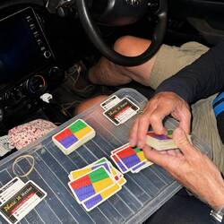 Spieleabend im Cockpit von Rose😝