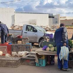 Frisches Huhn gefällig? Wird vor Ort geschlachtet und gezupft