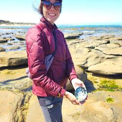 Flore a trouvé sa première paua shell