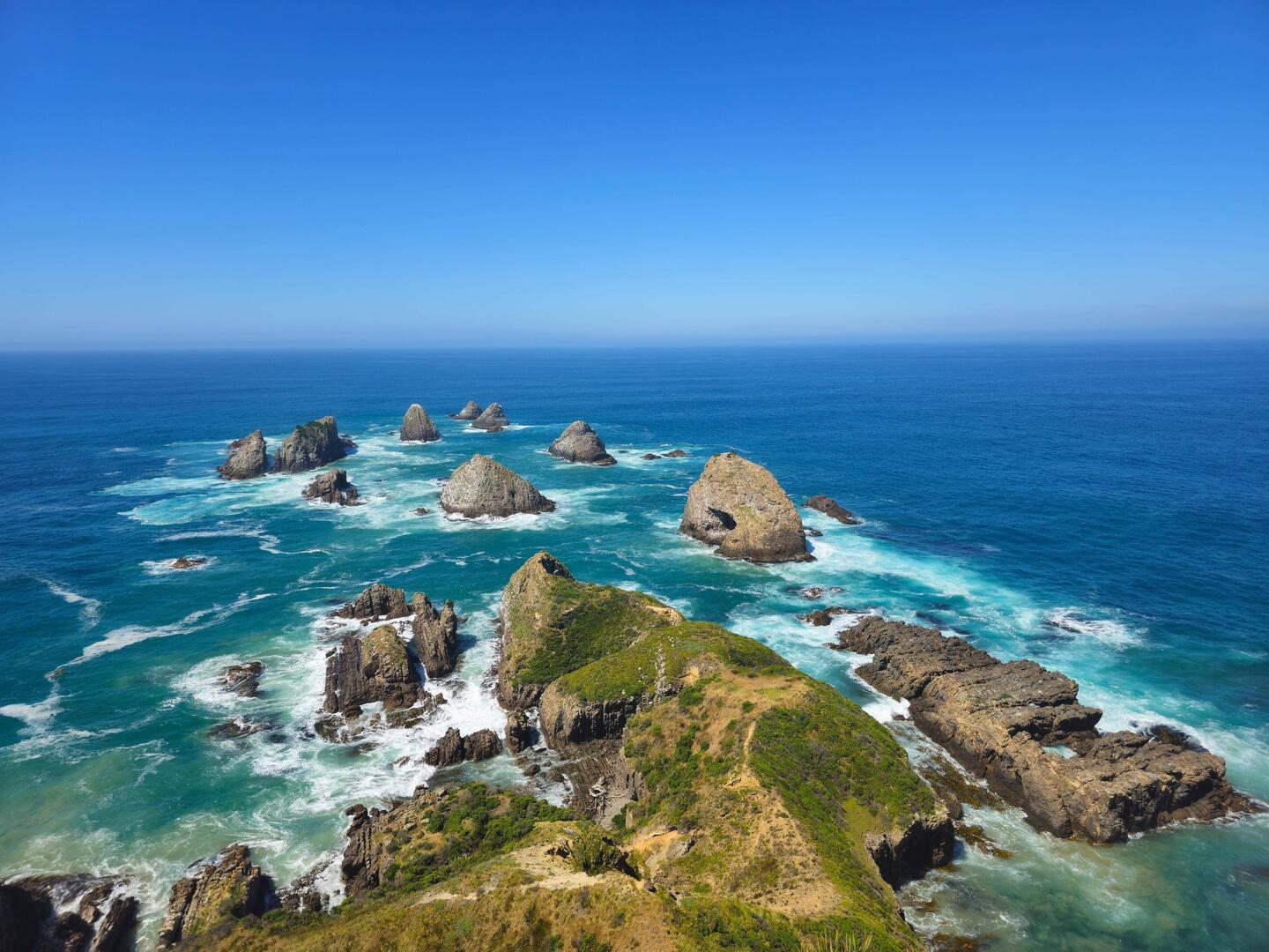 Nuggets point avec ses otaries à fourrure, ses lions des mers et ses manchots