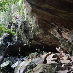 Der Wasserfall ist leider aktuell nur ein Stein