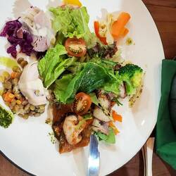 Our salad at "The Living Room"