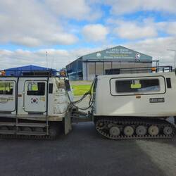 Le hägglund, ça secoue sacrément la dedans!