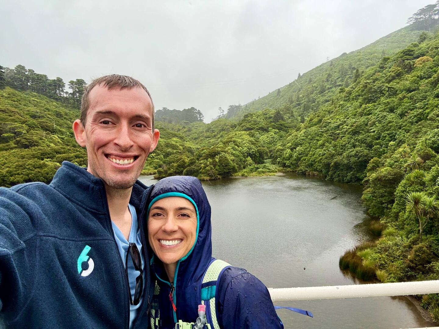 Caught in the rain but making the most of our Zealandia visit