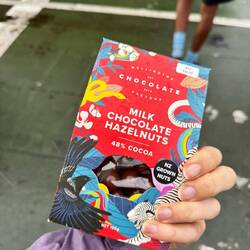 Some locally made chocolate as a reward for walking in the rain all day