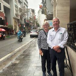Outside Q Hotel, Hanoi.