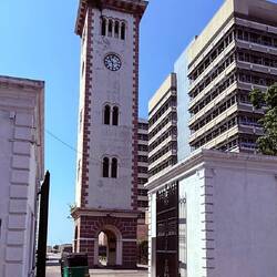 A rare combination lighthouse and clocktower