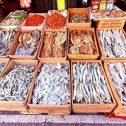 Assorted dried fish