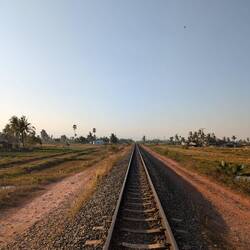Railaway tracks somewhere in the middle of nowhere