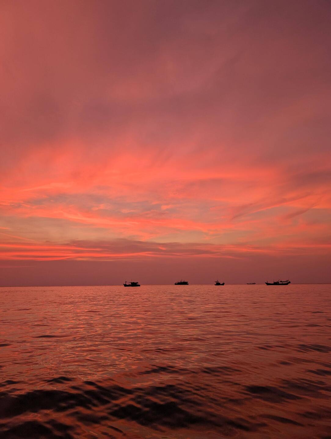 Sunset on a boat - no filter needed