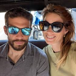 On our way to the airport