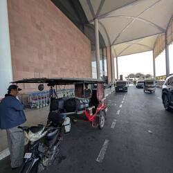 We arrived alive and well at the airport