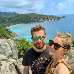 John-Suwan Viewpoint with Shark Bay in the background