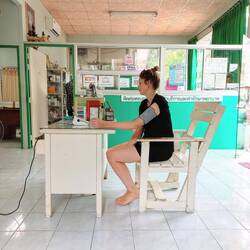 Medical check before diving