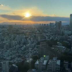 Sonnenuntergang & Mount Fuji