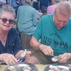 Fresh oysters at Sedgefield Saturday Market