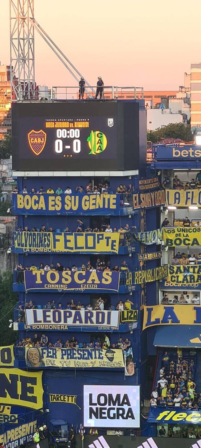 The top banner says 'Boca is it's people' some Premier League owners should remember that.