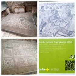 Rimski mozaik - Bestrafung der Dirke