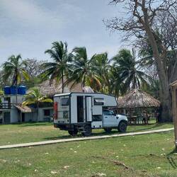 Stellplatz bei Hotel....