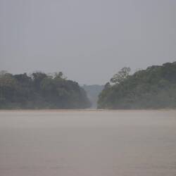 Nachdem der Regen aufhört ist es rund um den Sangha total neblig