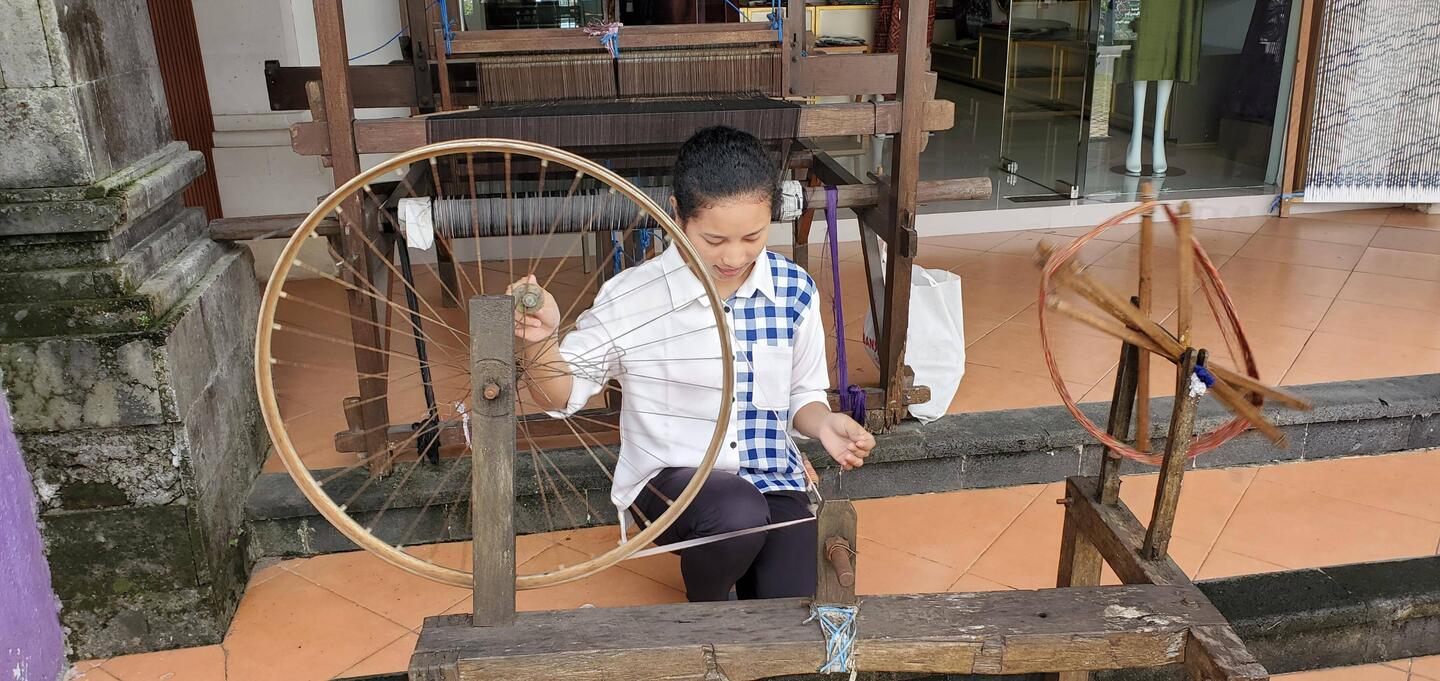 I don't know if her name was Rapunzel ... but ... she wasn't spinning things into gold!
