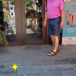 Notice the offering in front of the stores.