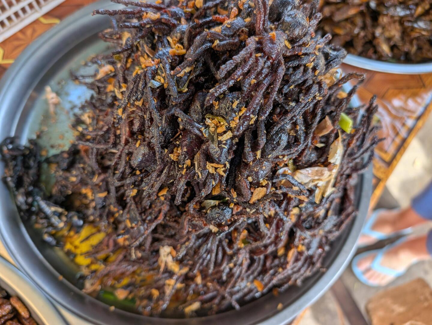 This market specialised in crunchy creepy crawlies!